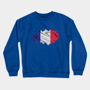 French Flag Crewneck Sweatshirt